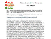 Tablet Screenshot of goeg.com